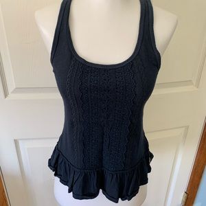 Hollister size XS X-Small navy blue peplum tank